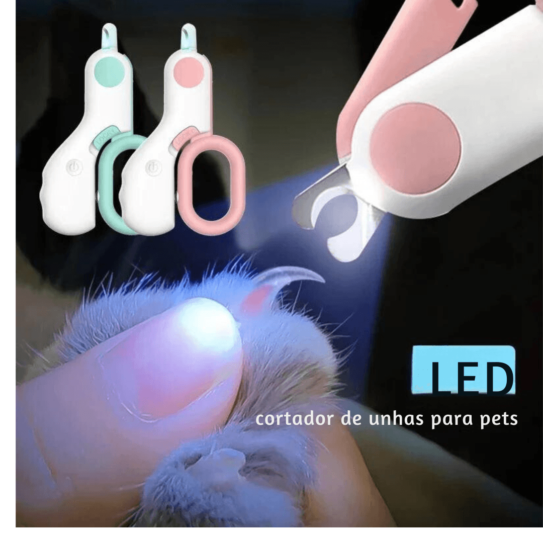 Cortador de Unhas com LED para PETS - O Chico Tem