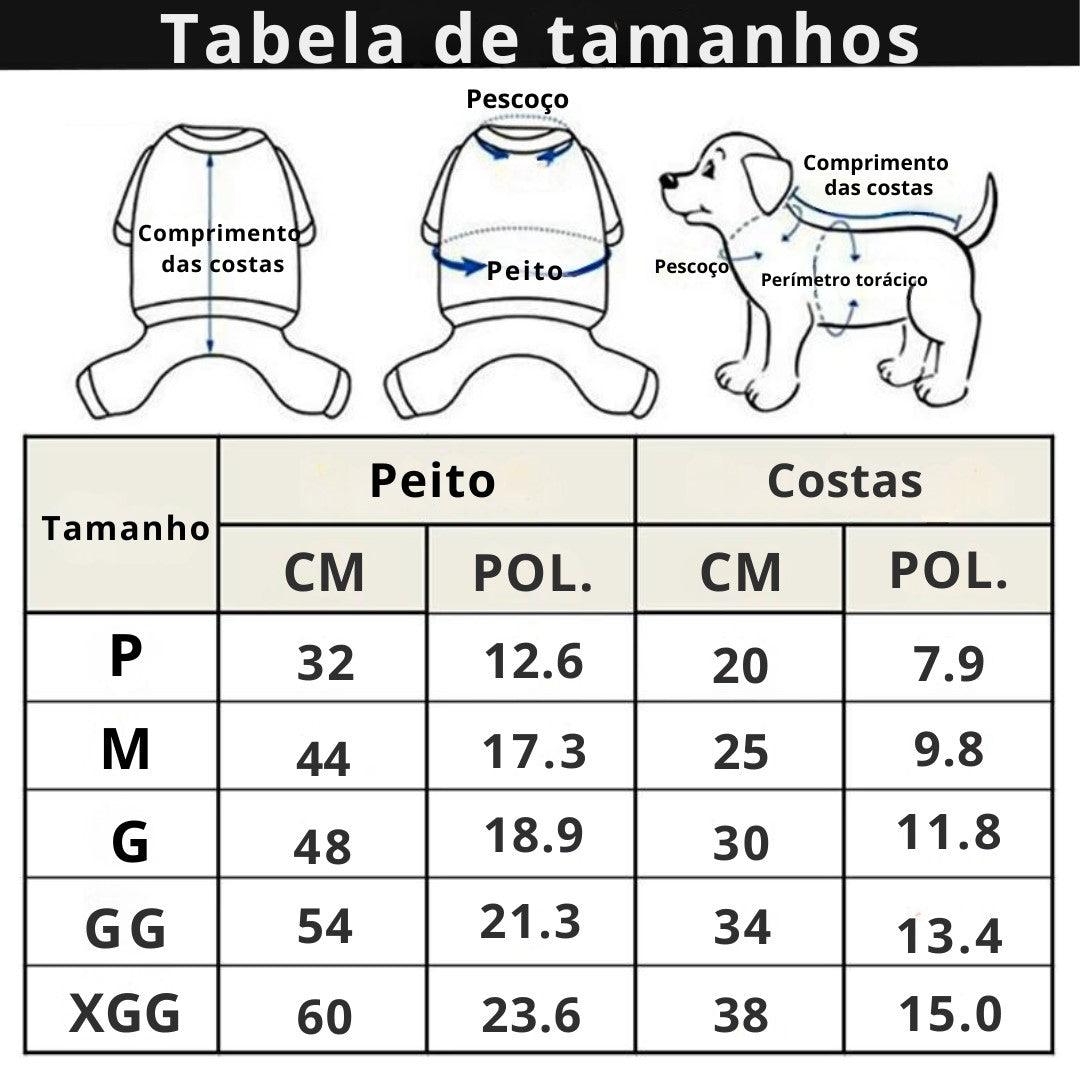 Capa de chuva para Cachorros - O Chico Tem