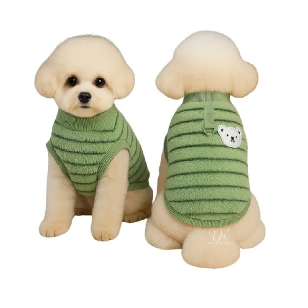 Pijama Pet de Microfibra com Bordado de Ursinho – O Chico Tem