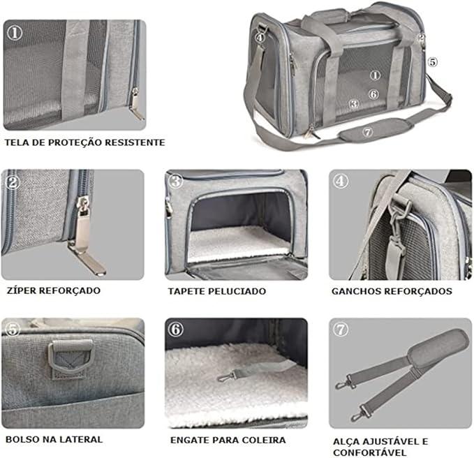 Bolsa de transporte para animais de estimação - O Chico Tem