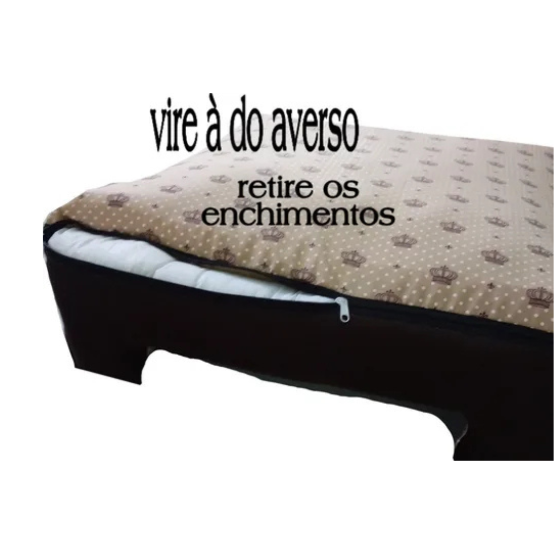 Caminha Pet com Manta e Travesseiro 60x60cm para Cães e Gatos – O Chico Tem