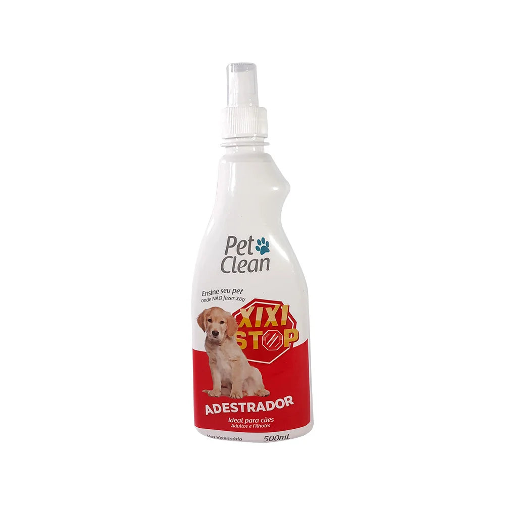 Kit Adestrador Educador Sanitário para Cães Xixi Stop 500ml e Pipi Certo 30ml Pet Clean Cachorro Ajuda Manter Higiene