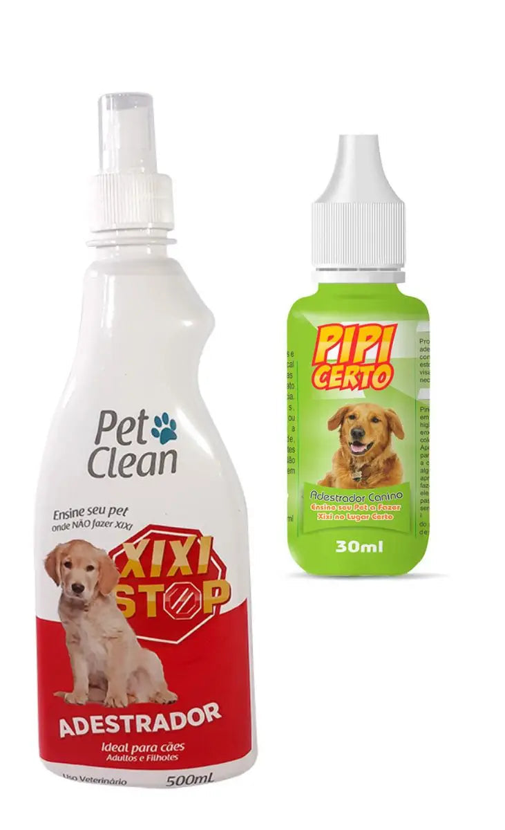 Kit Educador Sanitário Pet Clean: Xixi Stop e Pipi Certo