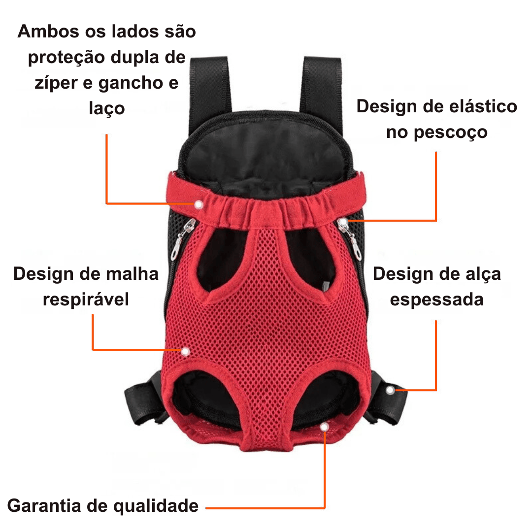 Mochila Canguru de Transporte para PETS - O Chico Tem