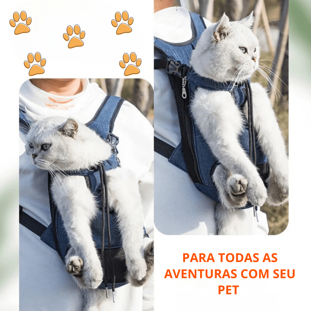 Mochila Canguru de Transporte para PETS - O Chico Tem