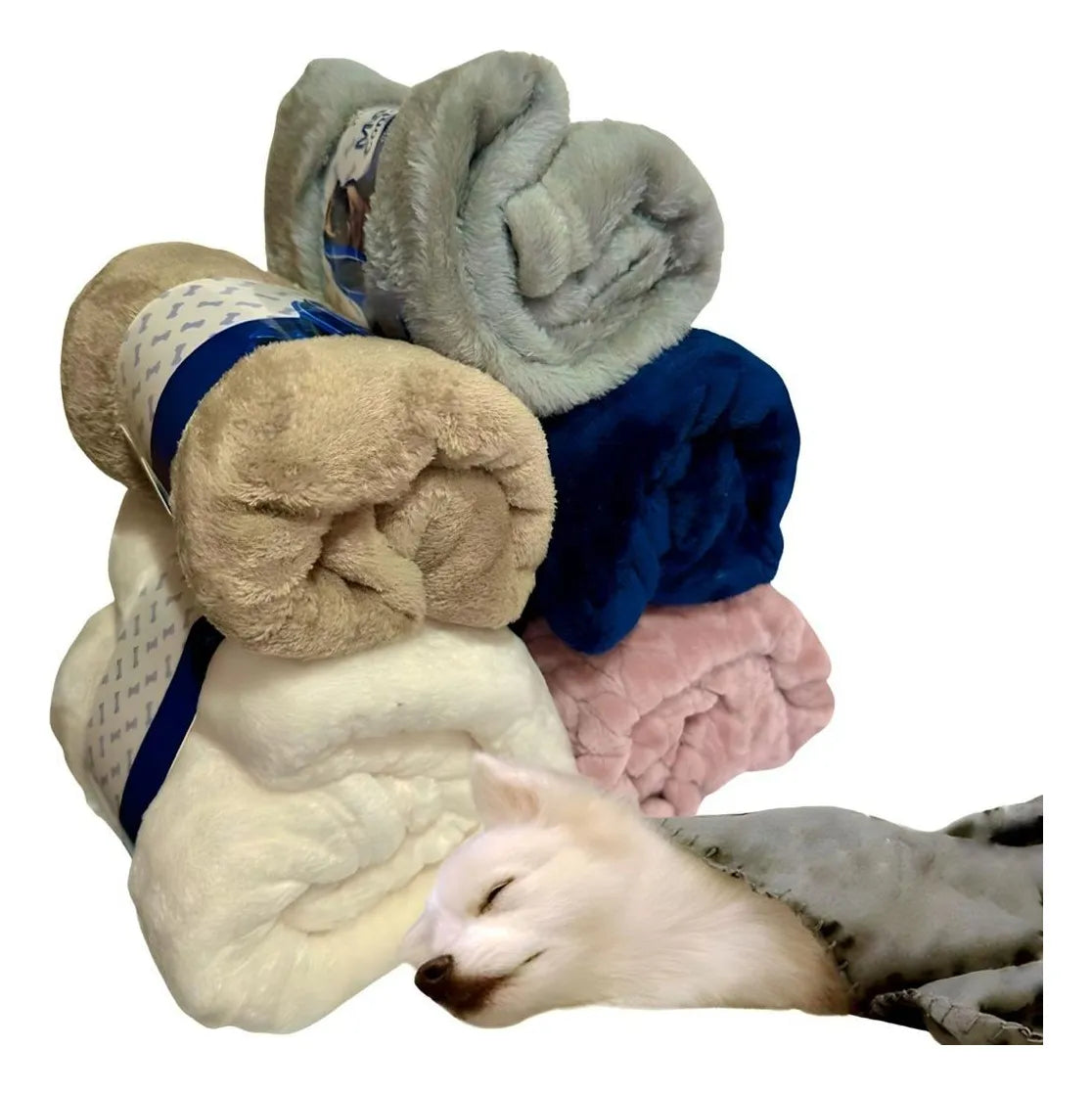 Kit 2 Mantas Soft Cobertor Para Cachorro e Gato CORES SORTIDAS - O Chico Tem