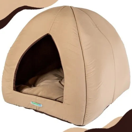 Casinha Toca Tenda para Gatos e Cães 2 em 1 Iglu Impermeável Lavável Pet - O Chico Tem