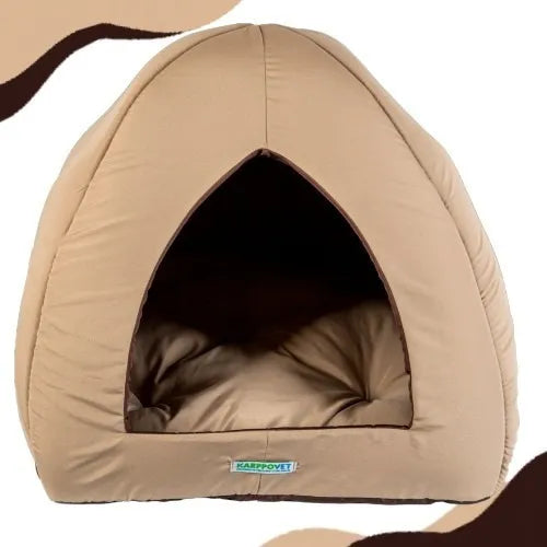 Casinha Toca Tenda para Gatos e Cães 2 em 1 Iglu Impermeável Lavável Pet - O Chico Tem