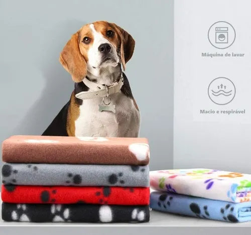 Kit 2 Mantas Soft Cobertor Para Cachorro e Gato CORES SORTIDAS - O Chico Tem