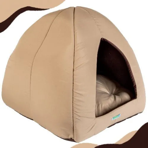 Casinha Toca Tenda para Gatos e Cães 2 em 1 Iglu Impermeável Lavável Pet - O Chico Tem