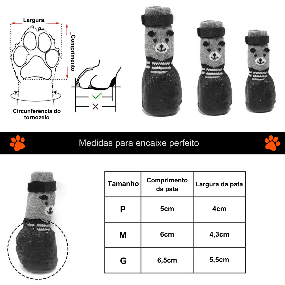 Meias Impermeáveis para PETS - O Chico Tem