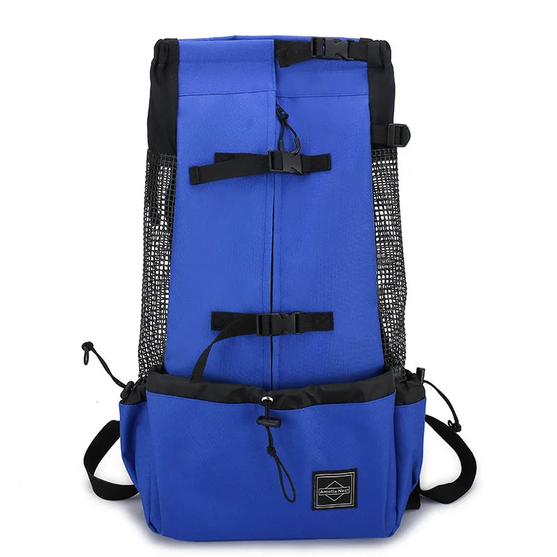 Forte náilon cão portador mochila para pequenos cães médios de alta qualidade respirável ciclismo mochila para viagens ao ar livre pet suprimentos