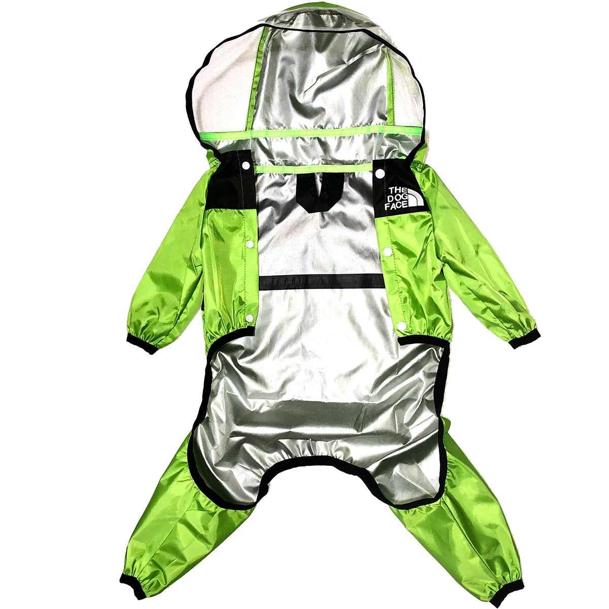Capa de chuva transparente para cães de estimação, macacão com capuz para cães, casaco à prova d'água, roupas resistentes à água para cães e gatos, jaqueta para animais de estimação para dias chuvosos