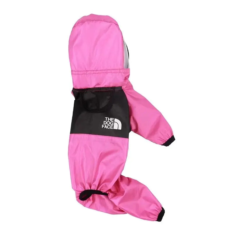 Capa de chuva transparente para cães de estimação, macacão com capuz para cães, casaco à prova d'água, roupas resistentes à água para cães e gatos, jaqueta para animais de estimação para dias chuvosos