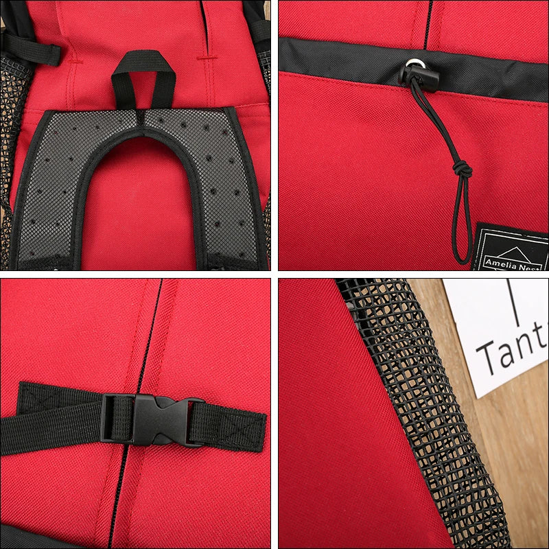 Forte náilon cão portador mochila para pequenos cães médios de alta qualidade respirável ciclismo mochila para viagens ao ar livre pet suprimentos
