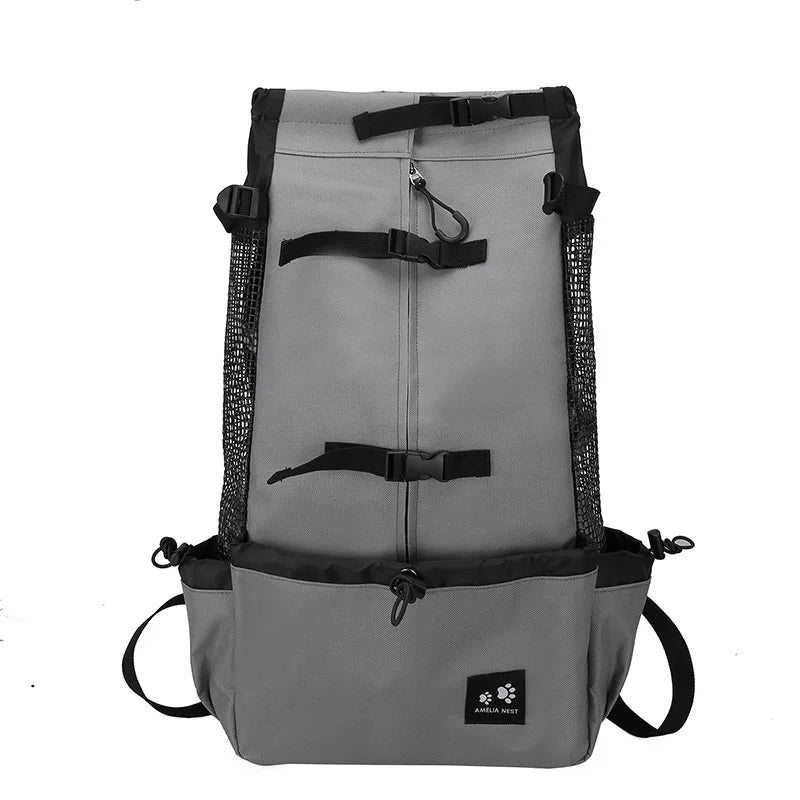Forte náilon cão portador mochila para pequenos cães médios de alta qualidade respirável ciclismo mochila para viagens ao ar livre pet suprimentos