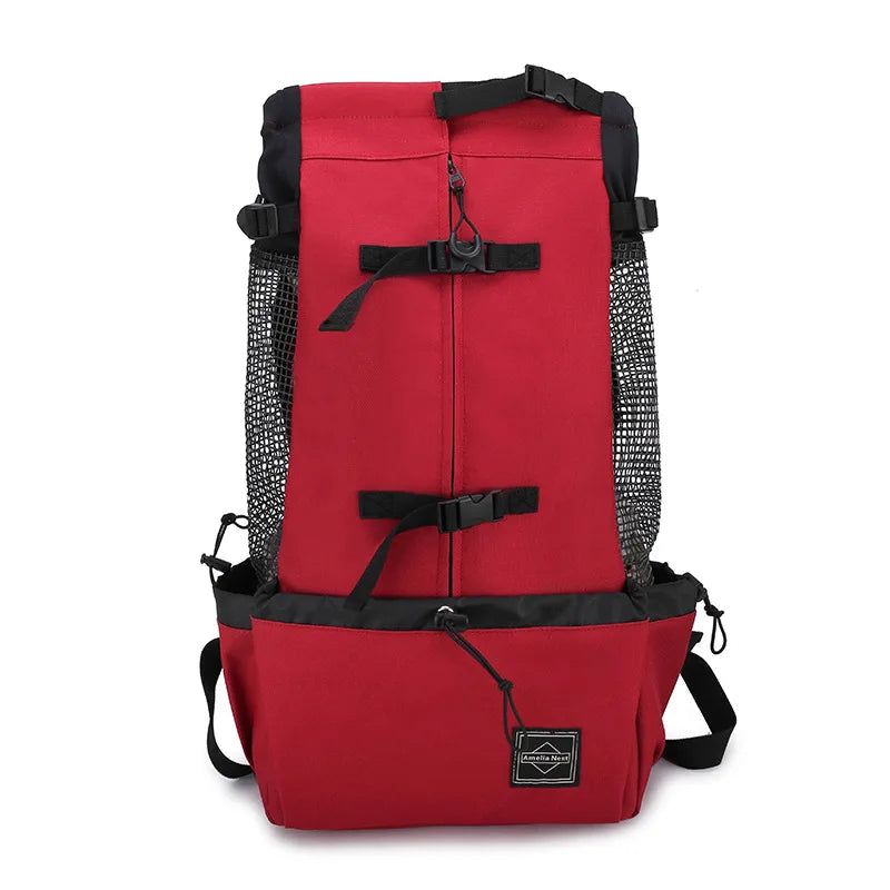 Forte náilon cão portador mochila para pequenos cães médios de alta qualidade respirável ciclismo mochila para viagens ao ar livre pet suprimentos