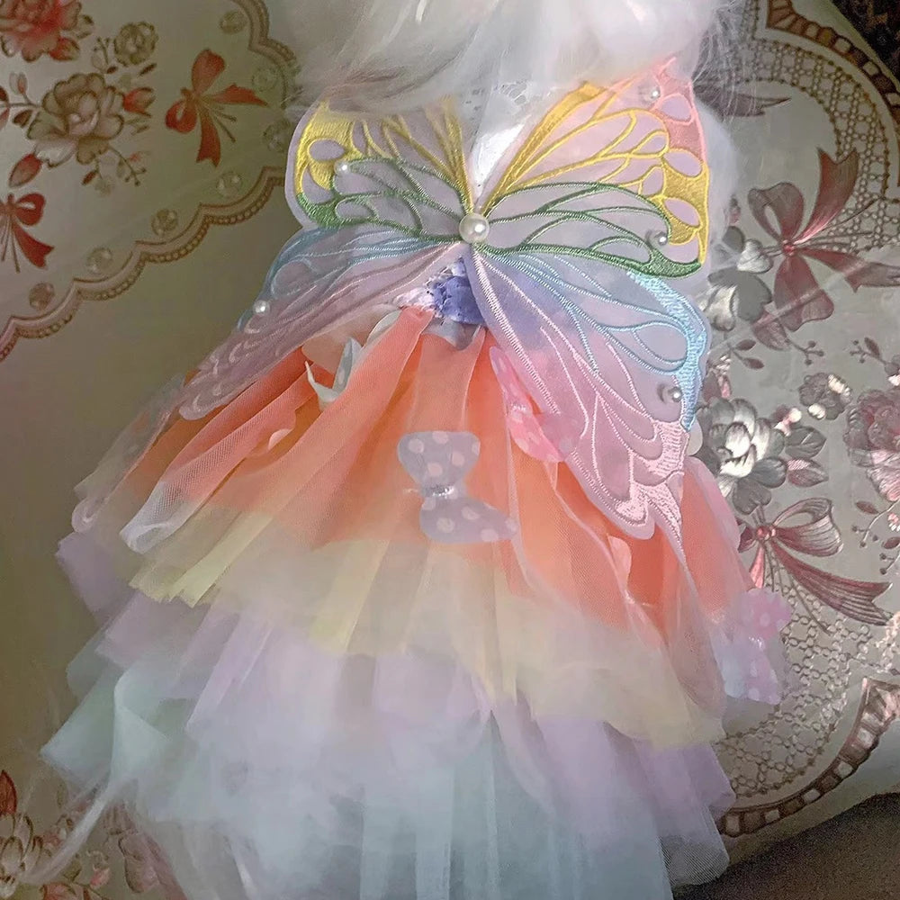 Fantasia de Princesa com Borboleta para PETS - O Chico Tem