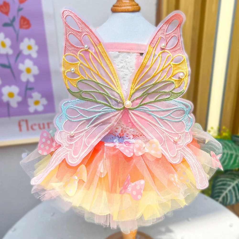 Fantasia de Princesa com Borboleta para PETS - O Chico Tem