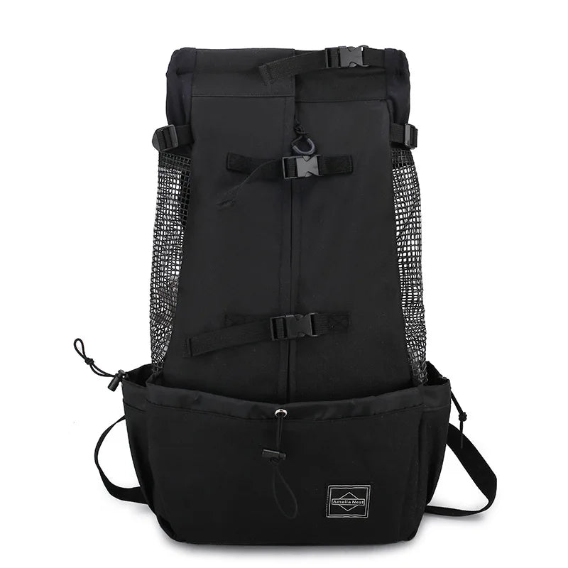 Forte náilon cão portador mochila para pequenos cães médios de alta qualidade respirável ciclismo mochila para viagens ao ar livre pet suprimentos