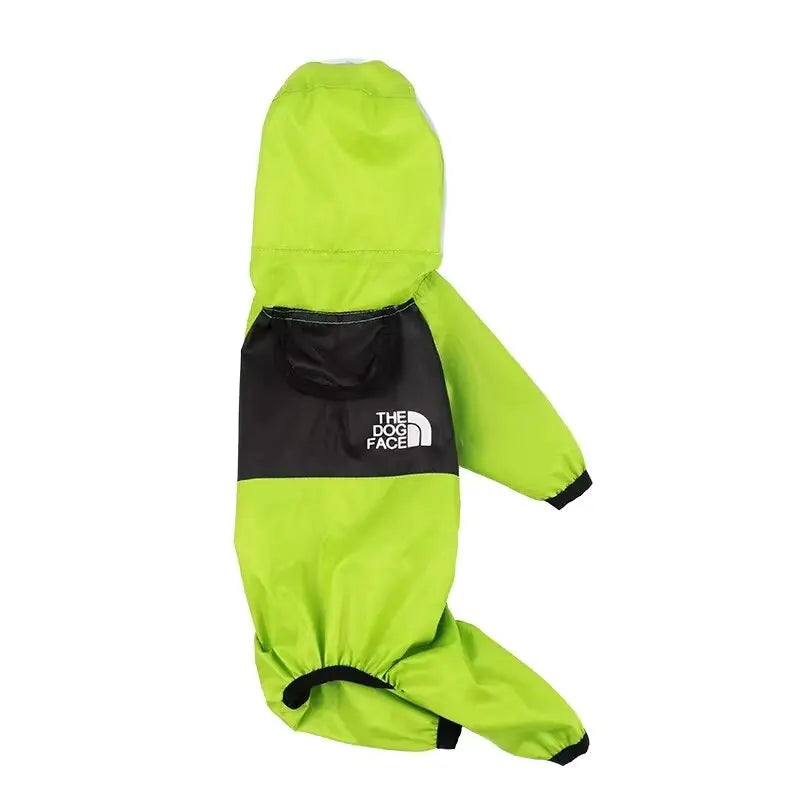 Capa de chuva transparente para cães de estimação, macacão com capuz para cães, casaco à prova d'água, roupas resistentes à água para cães e gatos, jaqueta para animais de estimação para dias chuvosos