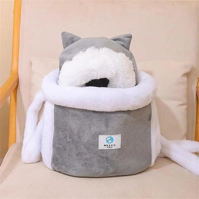 Bolsa de transporte de pelúcia para pets - O Chico Tem