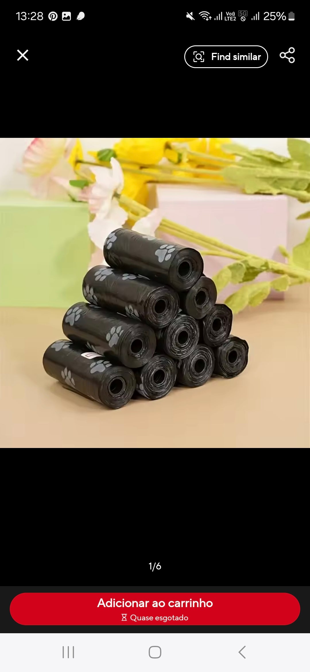 Sacos Higiênicos para Pets à Prova de Vazamento - 10 Rolos