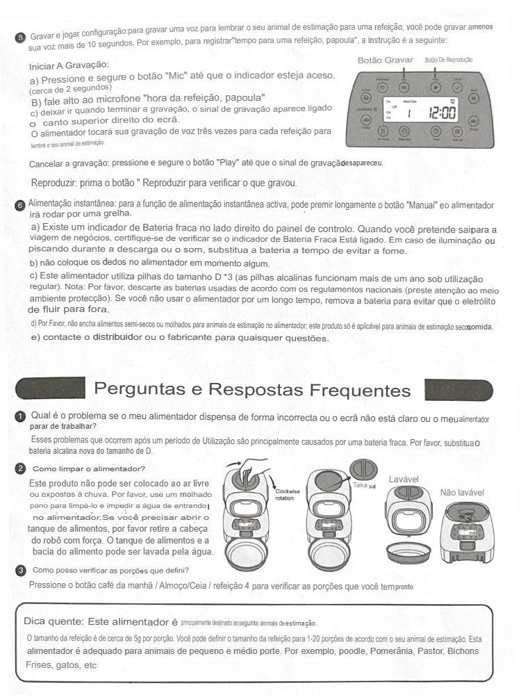 Alimentador Automático para PETS - O Chico Tem