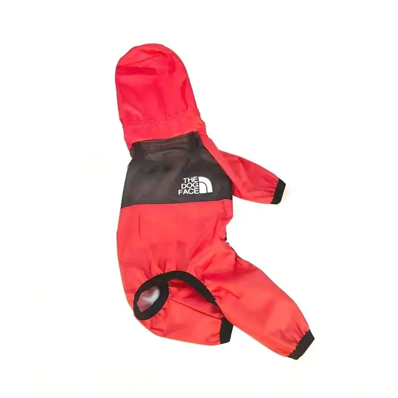 Capa de chuva transparente para cães de estimação, macacão com capuz para cães, casaco à prova d'água, roupas resistentes à água para cães e gatos, jaqueta para animais de estimação para dias chuvosos