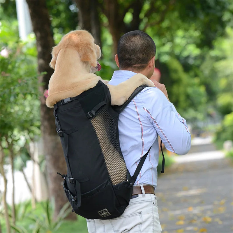 Forte náilon cão portador mochila para pequenos cães médios de alta qualidade respirável ciclismo mochila para viagens ao ar livre pet suprimentos