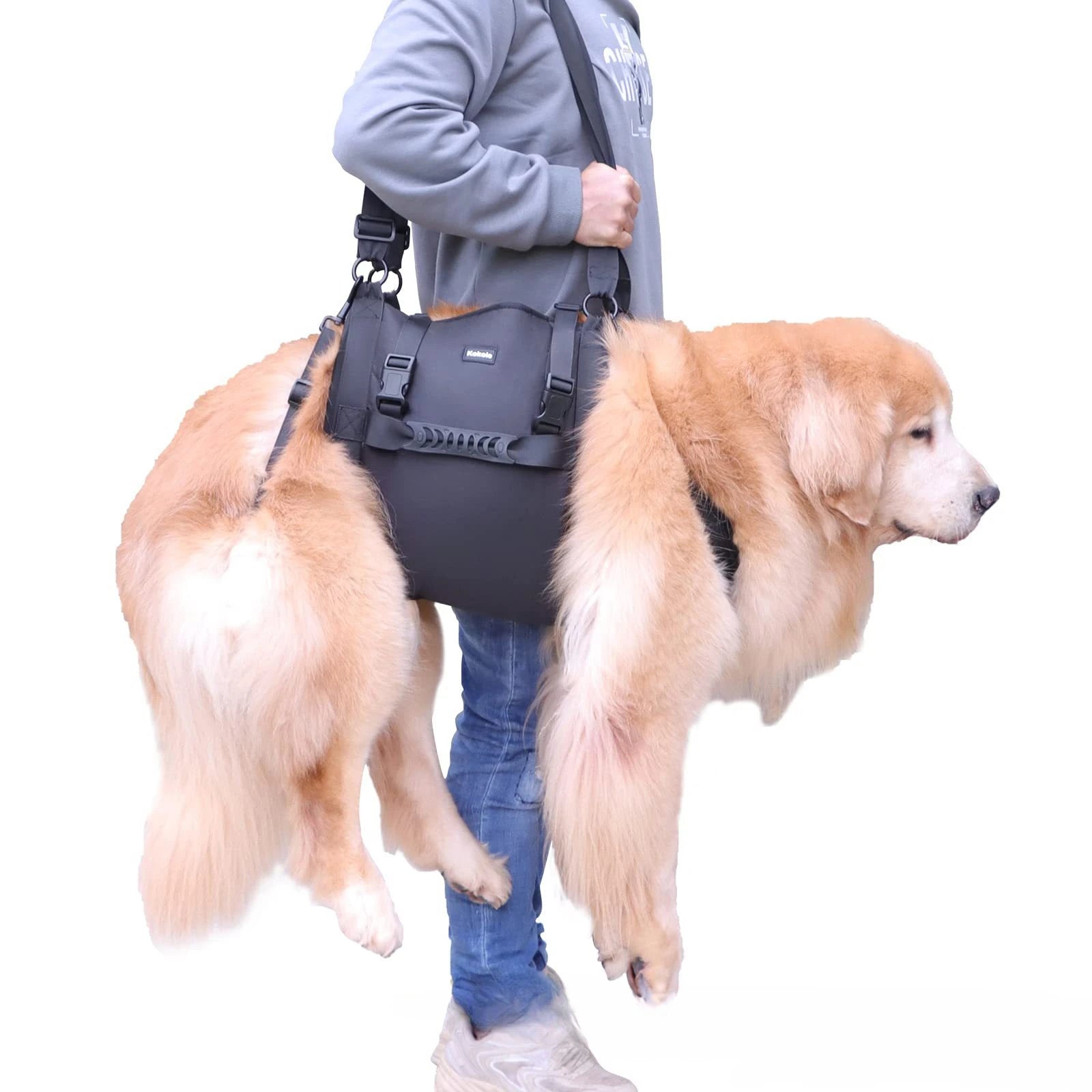 Sling portátil do cão para as pernas traseiras, Hip Support Harness, Older Limping Canine Aid, Dog Assist Reabilitação Lifting Leashes