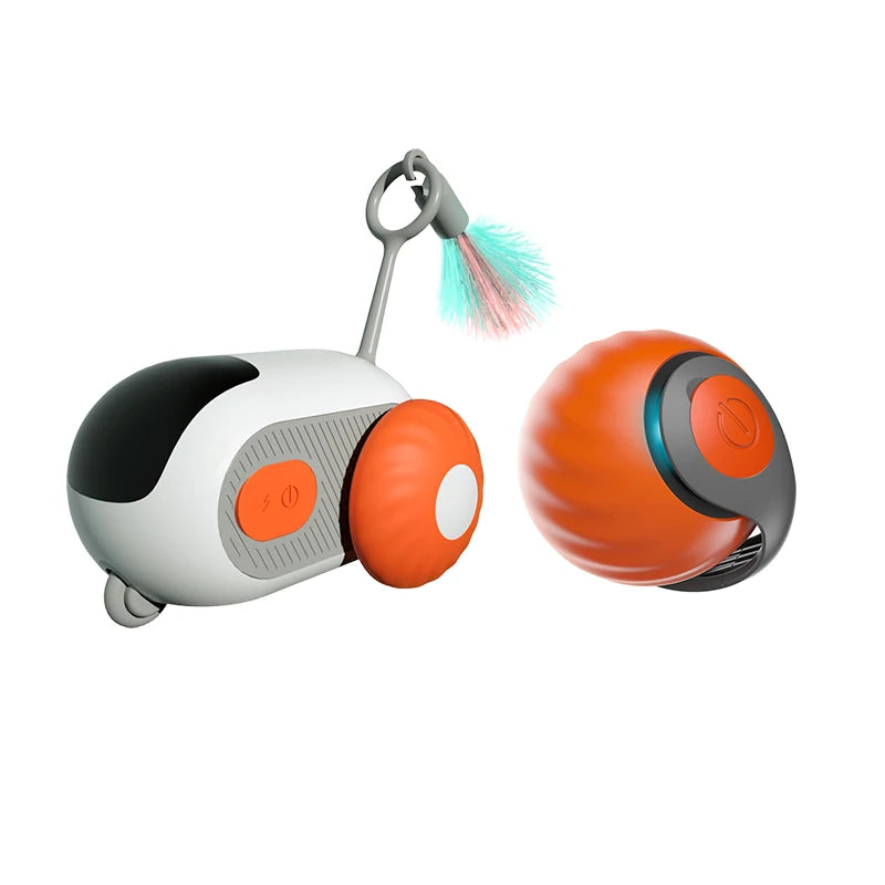 Carro esportivo inteligente com controle remoto, brinquedos elétricos para gatos, entretenimento divertido, ratos para animais de estimação, penas interativas, palitos para gatos, brinquedo para gatinhos