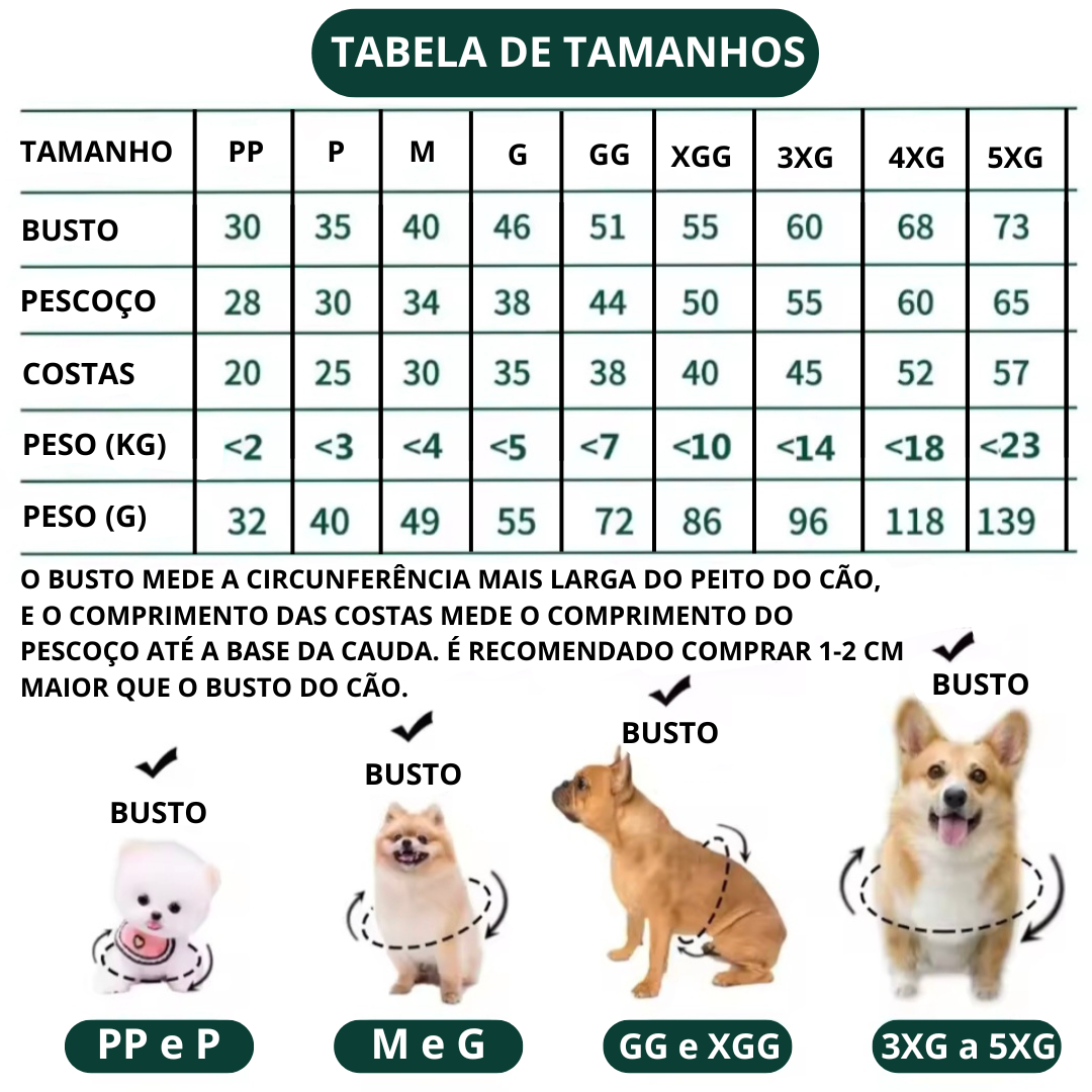 Colete para Cachorro - O Chico Tem
