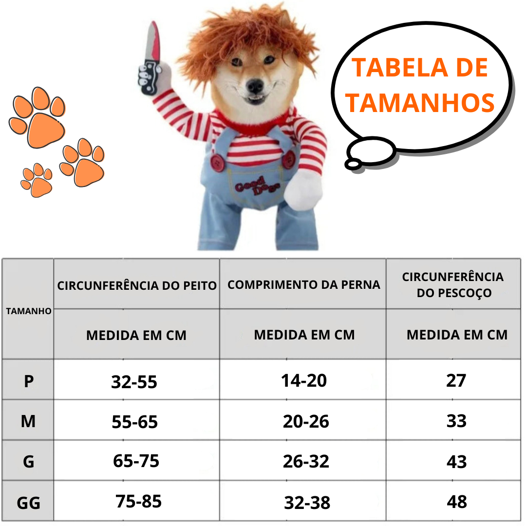 Fantasia Engraçada para PETS - O Chico Tem