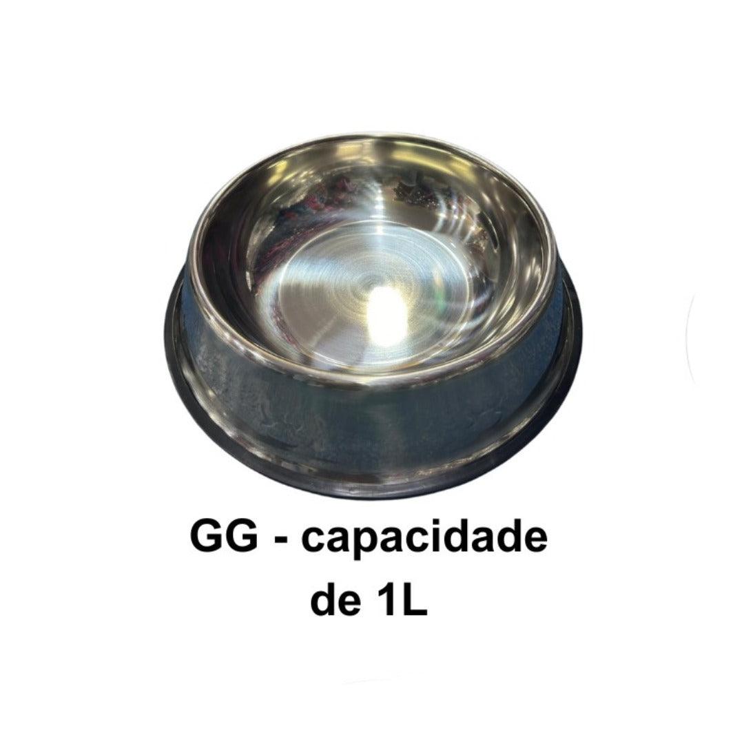 Alimentador de Aço Inoxidável para PETS - O Chico Tem