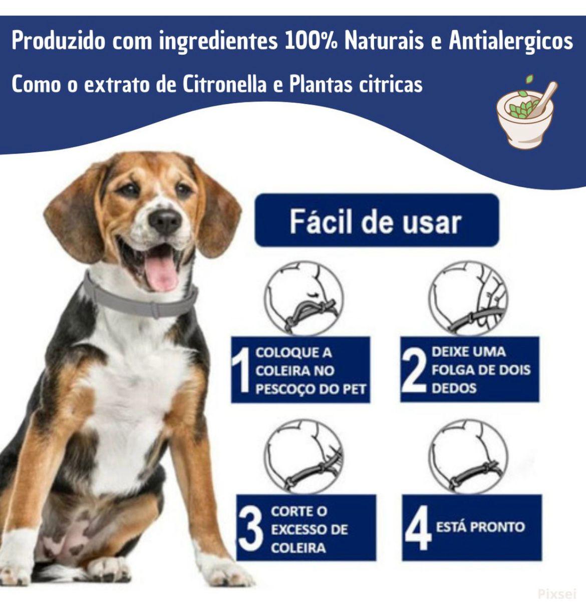 Coleira anti-pulgas e carrapatos para pets