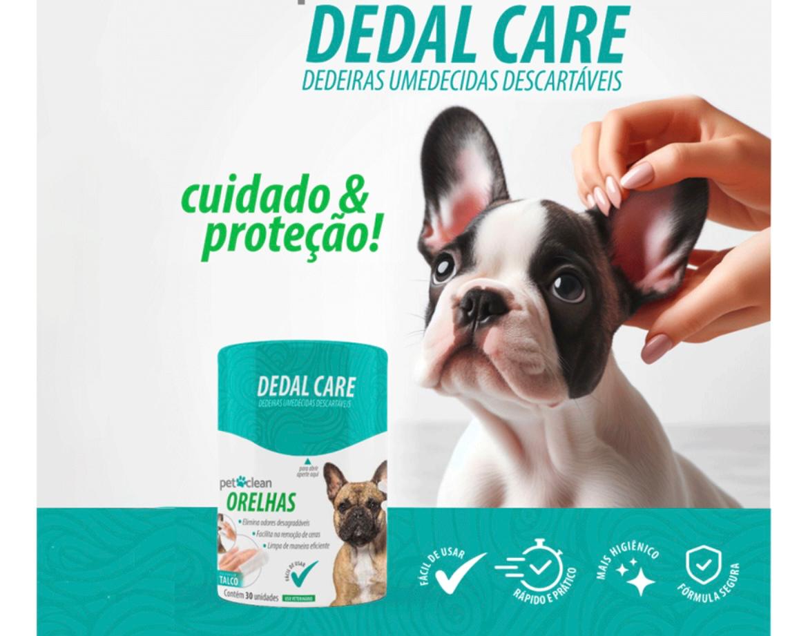 Toalhetes Descartáveis para Limpeza de Orelhas de Pet Clean - O Chico Tem