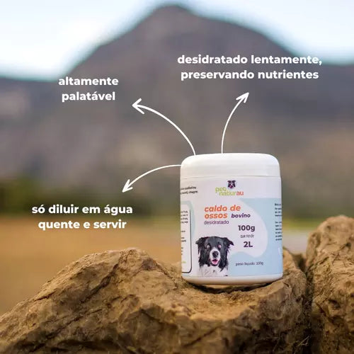 Caldo de ossos em pó desidratado - O Chico Tem