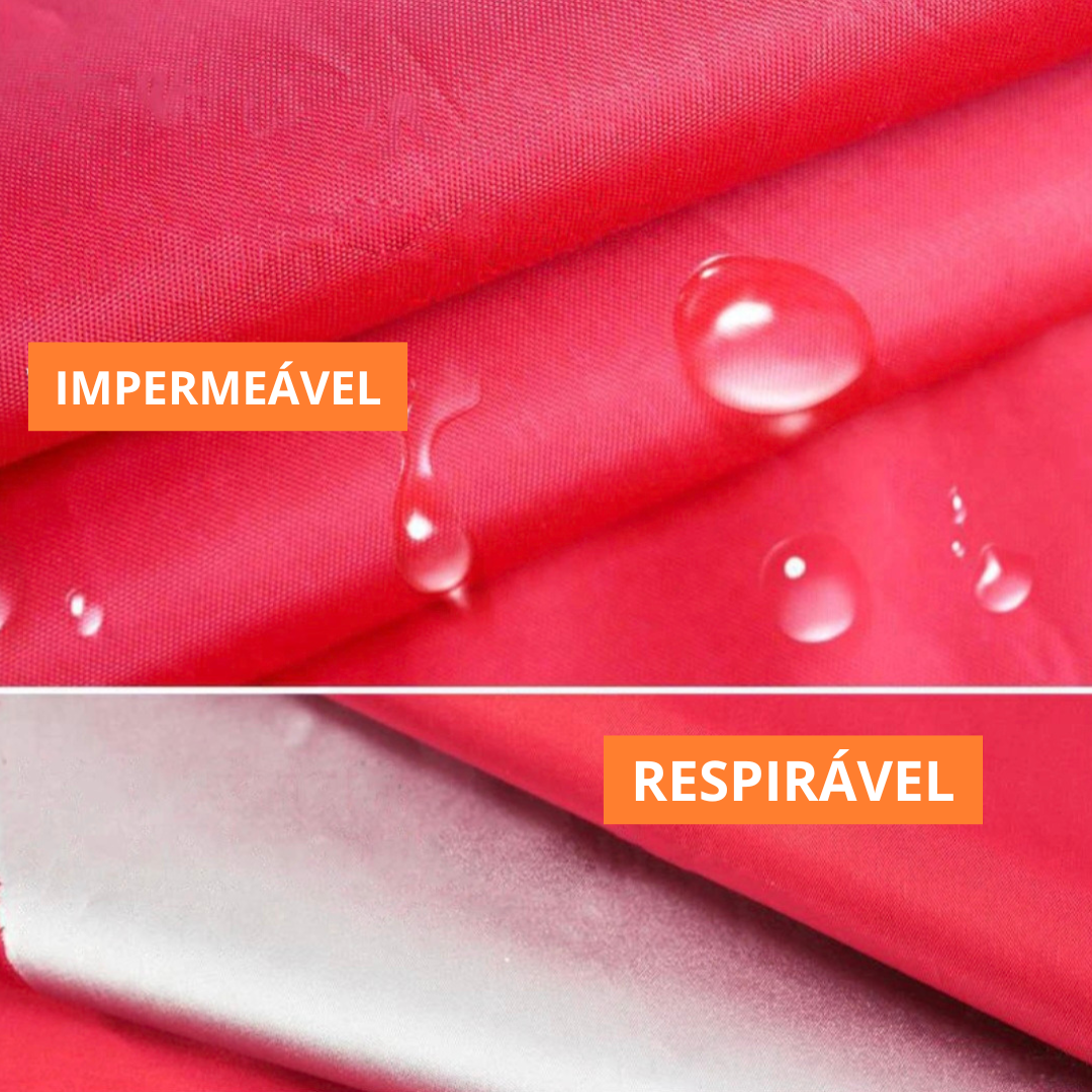 Capa de Chuva Transparente para Pets com Capuz