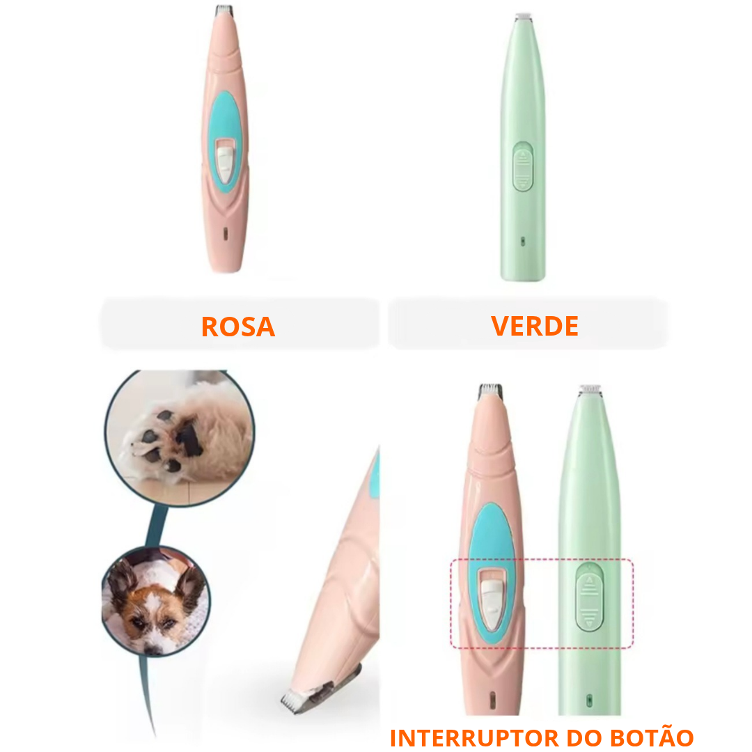 Aparador de Pelos Elétrico para PETS - O Chico Tem