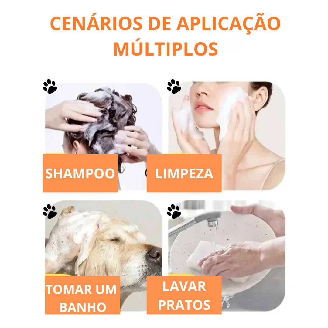 Máquina de Espuma Elétrica para Pets - Pato Amarelo