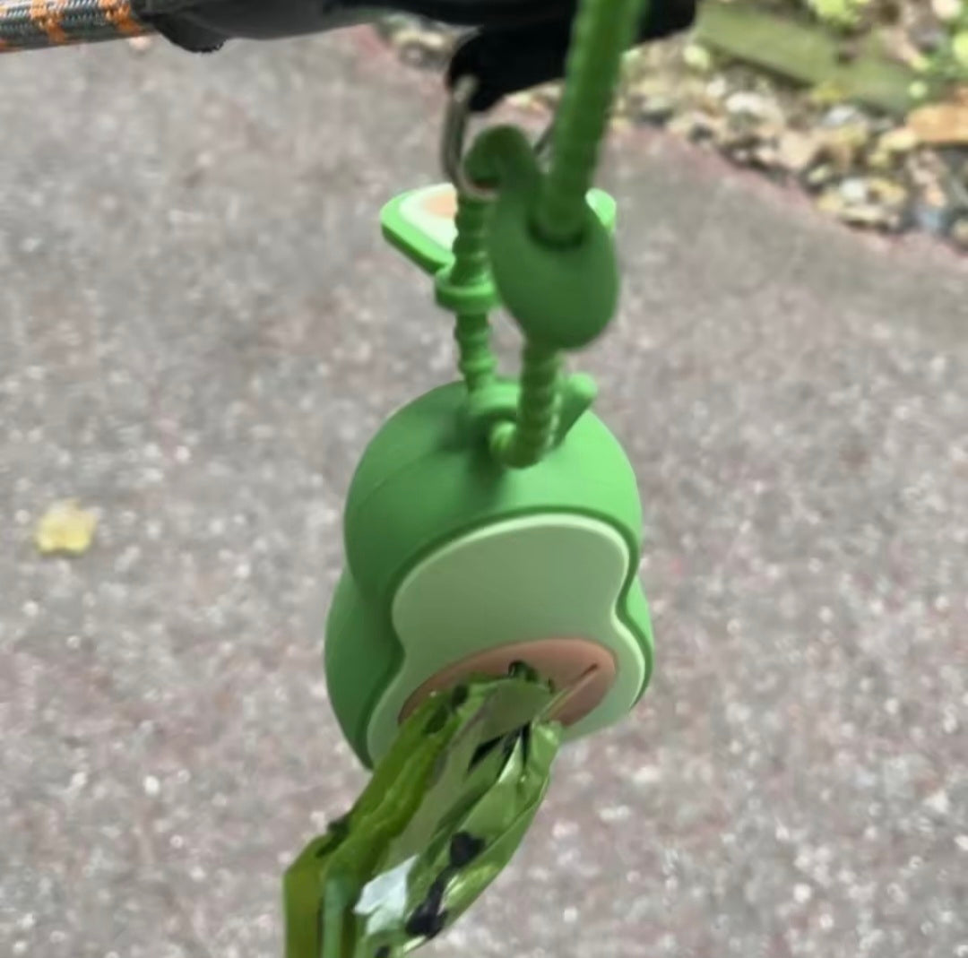 Dispenser de Sacos para Dejetos de Cães em Forma de Abacate