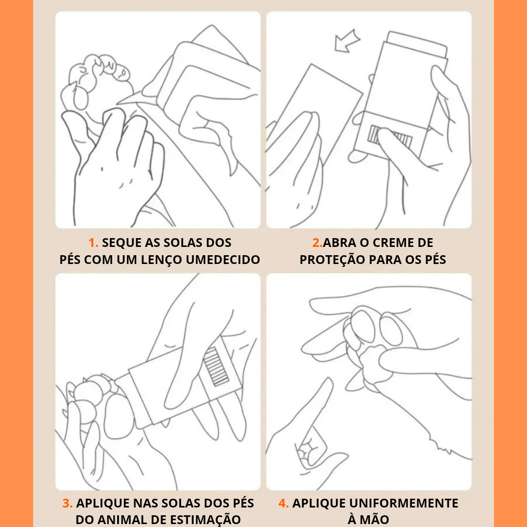 Creme Hidratante para Patas de Cães e Gatos - O Chico Tem