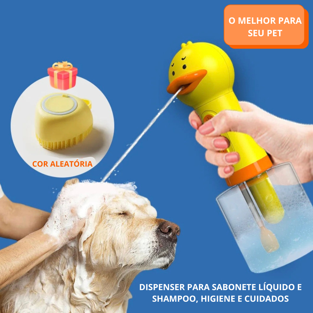 Máquina de Espuma Elétrica para Pets - Pato Amarelo