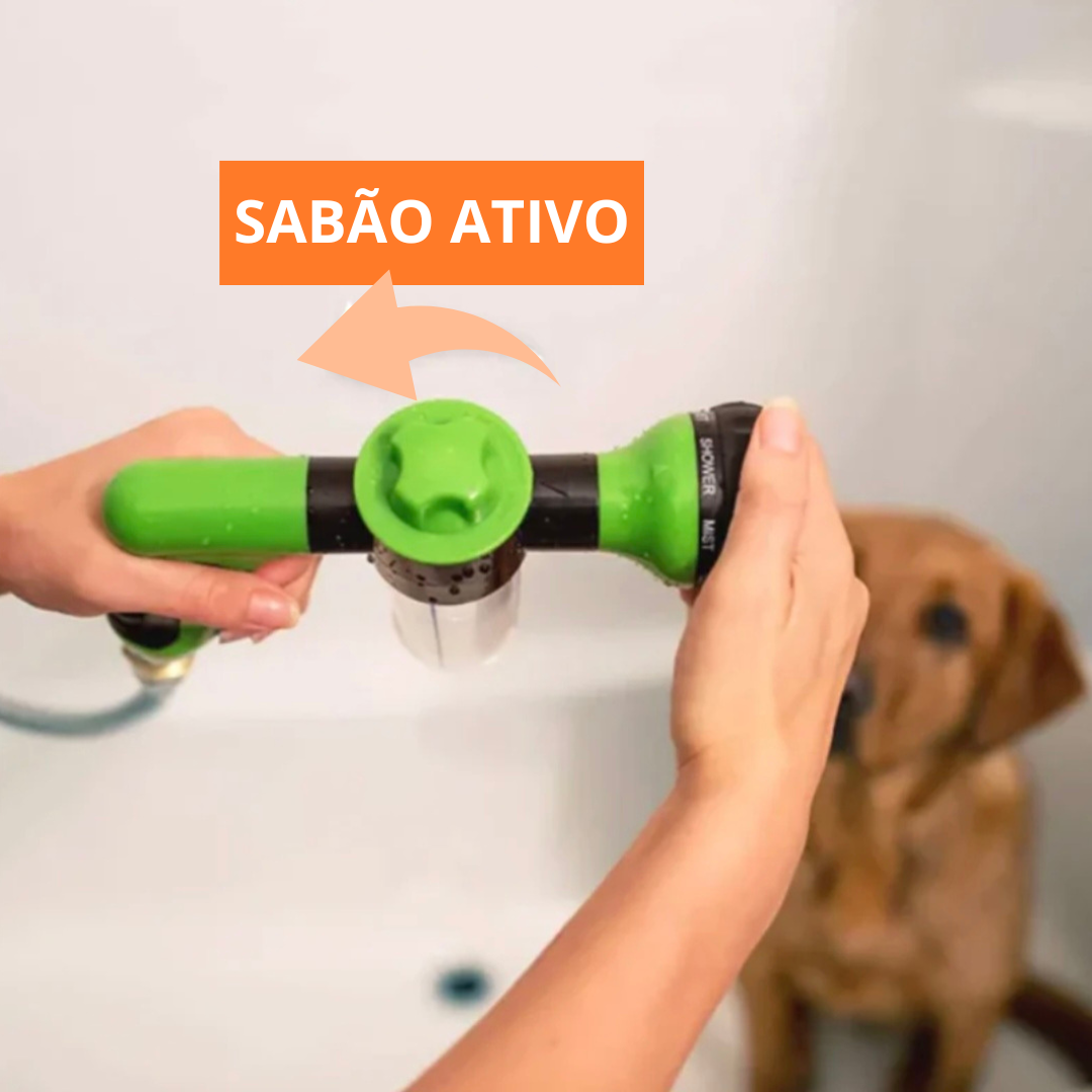 Pulverizador Ajustável de Alta Pressão para Pets