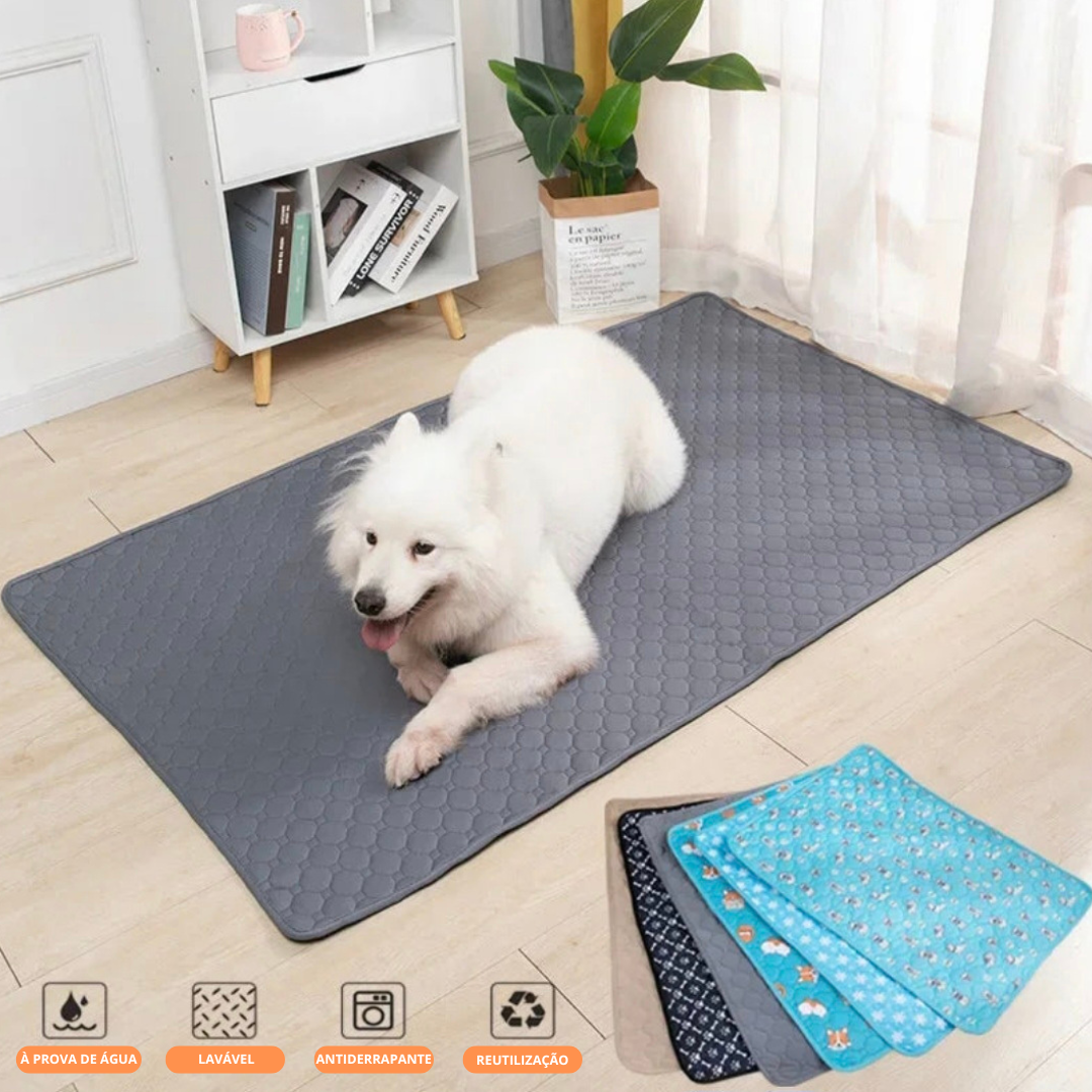 Tapete de Xixi Lavável e Reutilizável para PETS - O Chico Tem