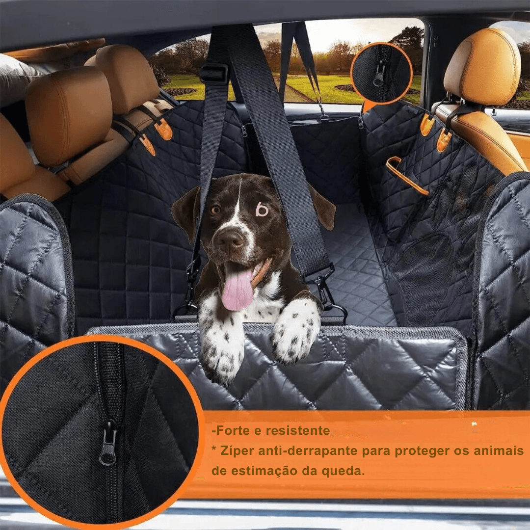 Capa protetora para assento de carro para pets - O Chico Tem
