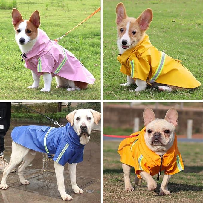 Capa de chuva com capuz para cães - O Chico Tem
