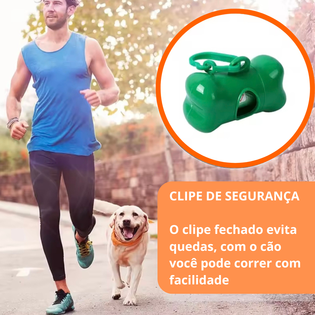 Dispensador Portátil de Sacos Higiênicos para Pets