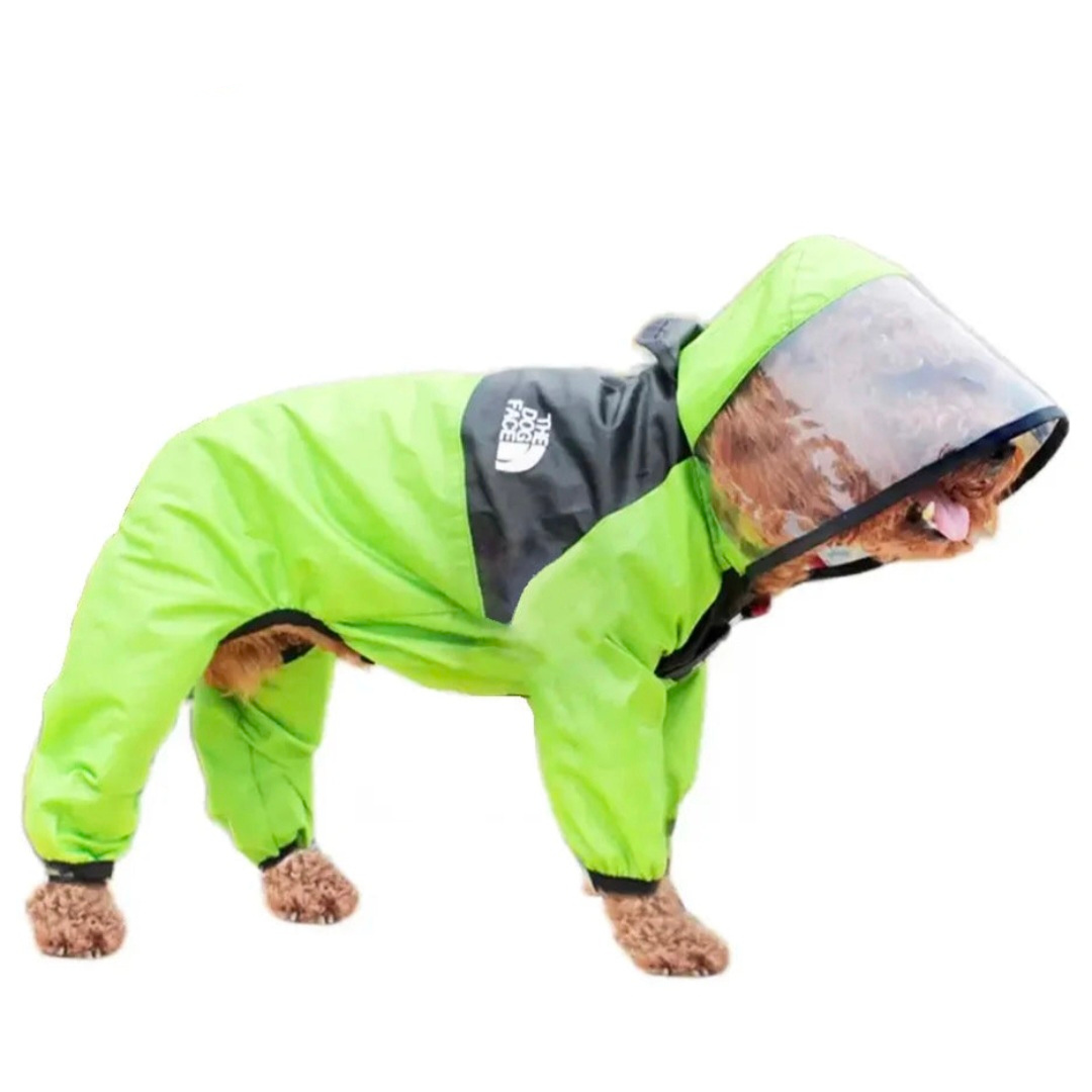 Capa de Chuva Transparente para Pets com Capuz